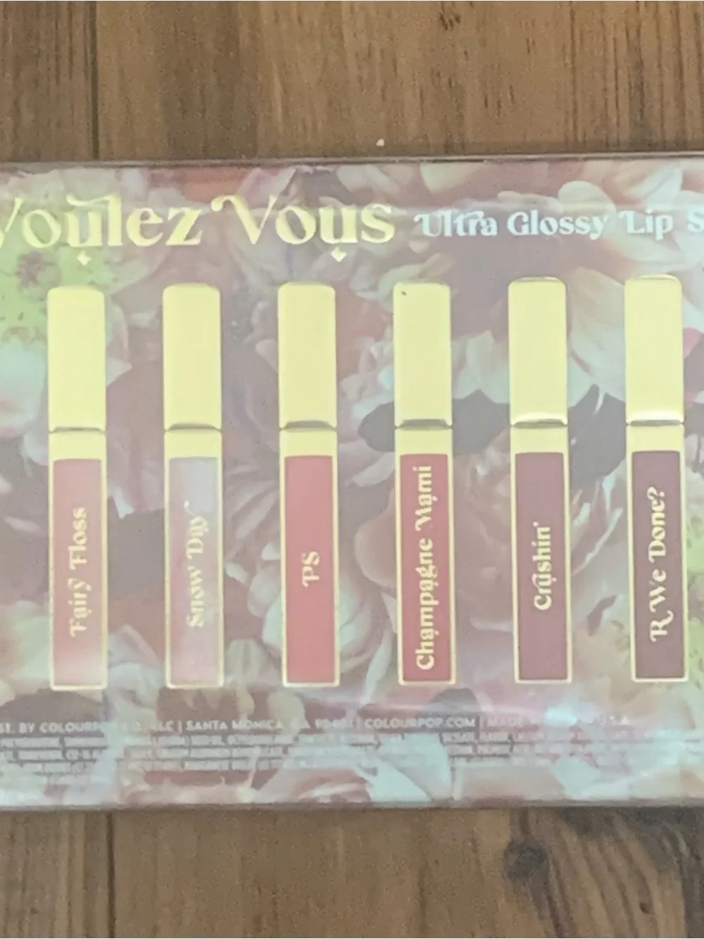 ColourPop Voulez Vous  six piece Lip Gloss Set
